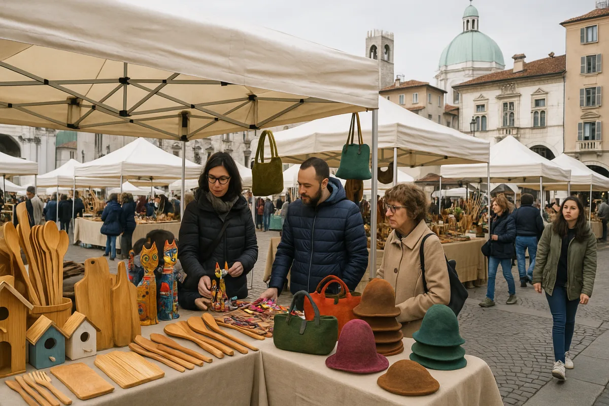 Mercatini dell’artigianato a Brescia: le creazioni originali che non si trovano sulle bancarelle standard