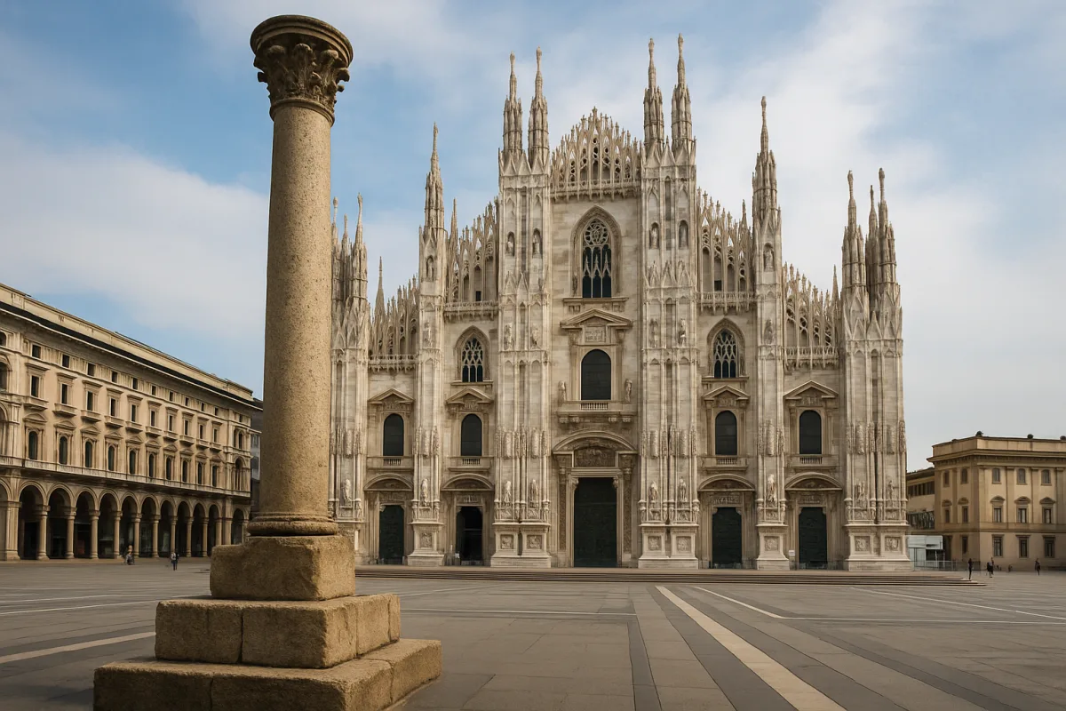 Qual è l’enigma della colonna infissa in Piazza del Duomo? Il mistero che pochi sanno riconoscere dal vero