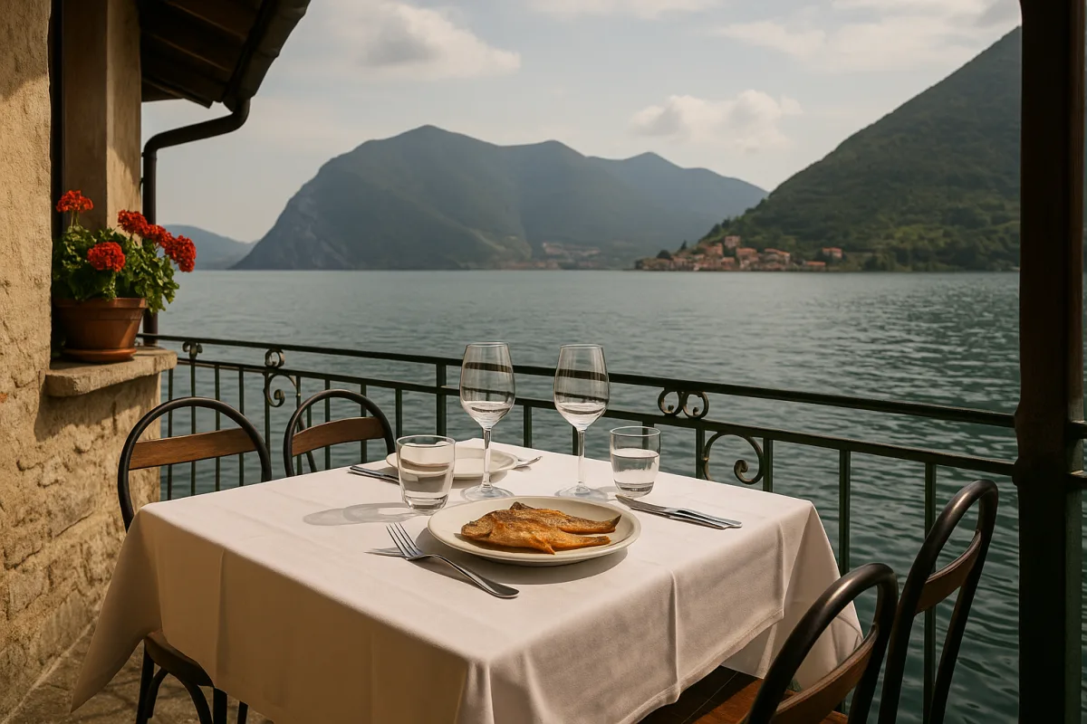 Ristoranti tipici con vista sul lago d’Iseo: il tavolo segreto dove gustare pesci d’acqua dolce