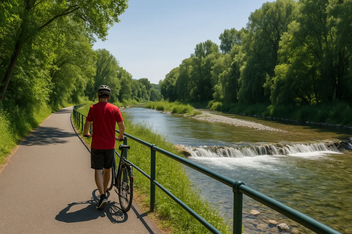 Camminata lungo il fiume Mella: la pista ciclopedonale che attraversa la natura e raggiunge un angolo fresco d’estate